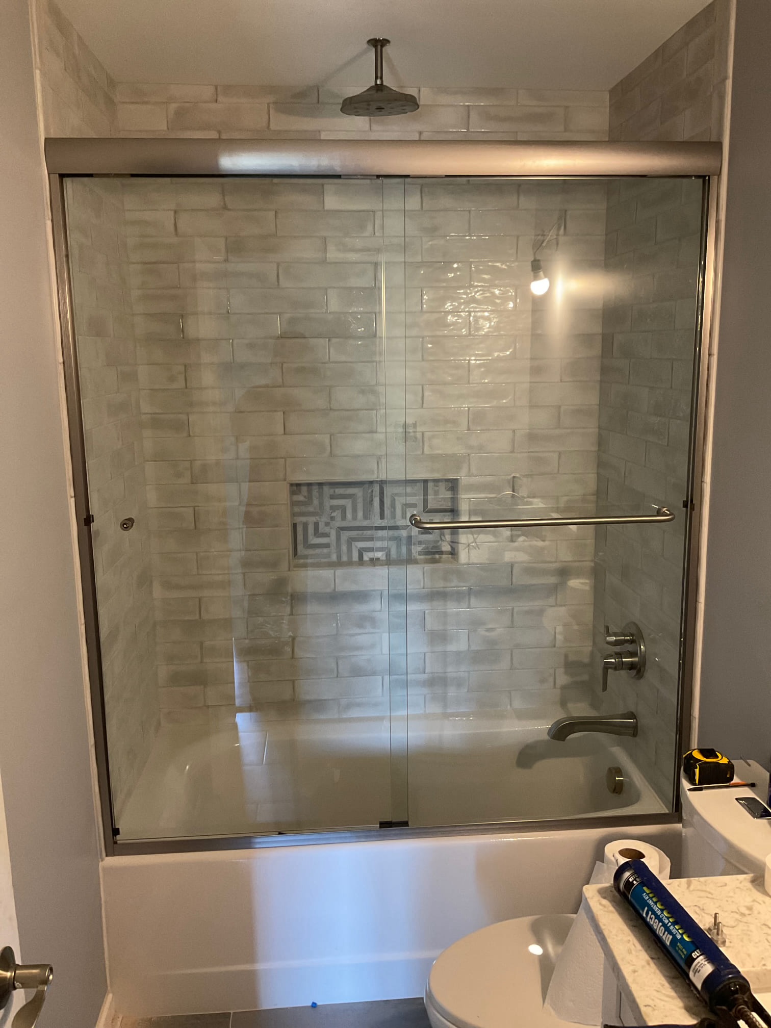 Semi-frameless slider